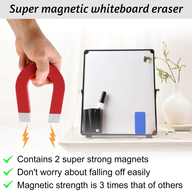 OWLKELA Magnetic Dry Erase Erasers  Assorted  White Board Erasers  4 Pack  Dry Erase Board Erasers  Magnetic Whiteboard Eraser - Image 4